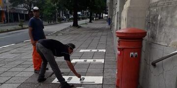 Lineas pintadas en Paraná
