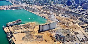 El día después de la trágica explosión en Beirut\u002E (Foto: REUTERS)