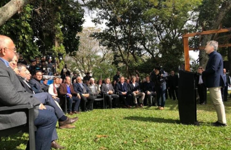 El gobernador estuvo en Corrientes para participar de la presentación del Plan Forestal