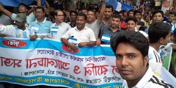 Festejaron en Bangladesh el triunfo de Argentina