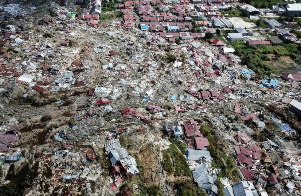 Un pueblo entero desapareció a causa del terremoto y el tsunami en Indonesia