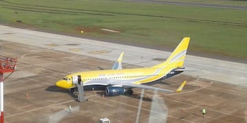 Un avión francés hizo escala técnica en Iguazú
