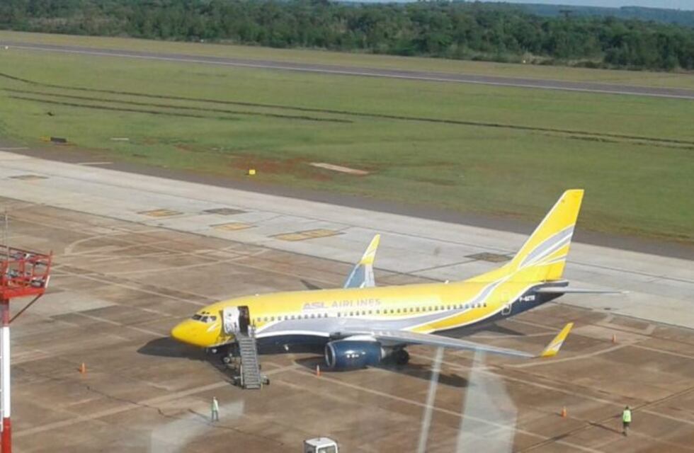 Un avión francés hizo escala técnica en Iguazú