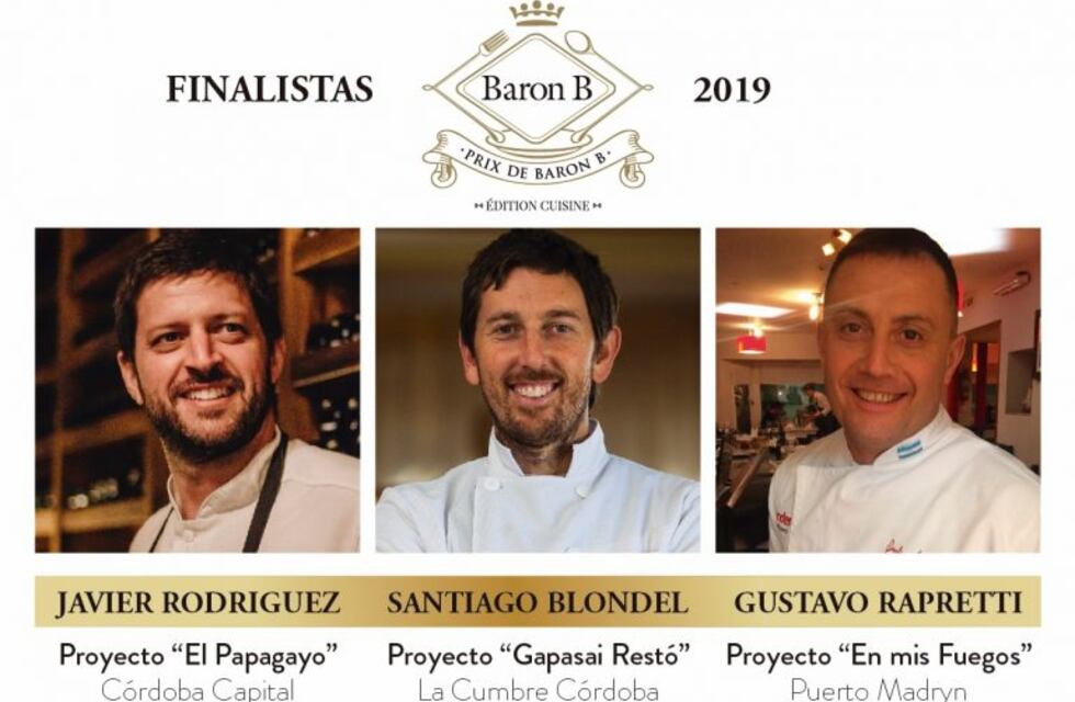 Dos chefs cordobeses, finalistas del Prix de Baron B-Édition Cuisine 2019
