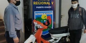 La moto fue recuperada por su legitimo propietario\u002E