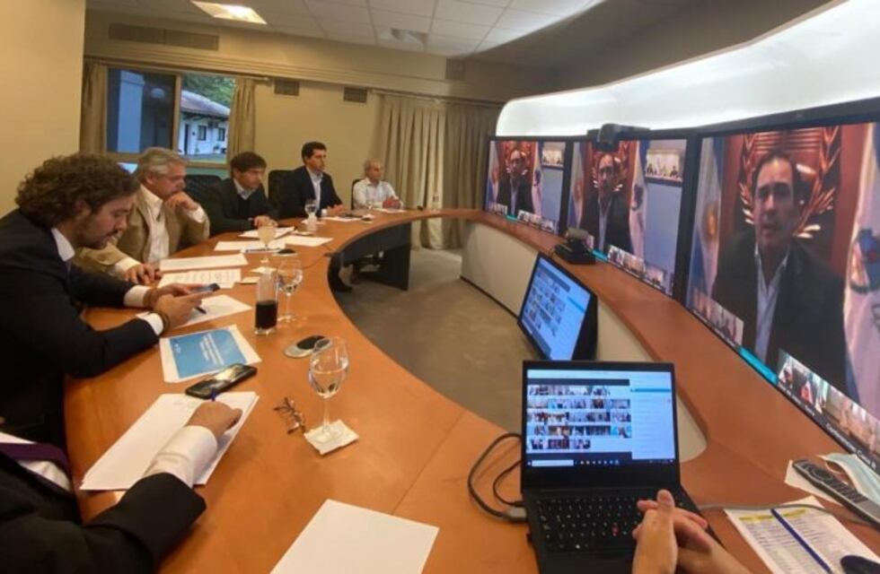 Alberto Fernández mantuvo una videoconferencia con los gobernadores en Olivos