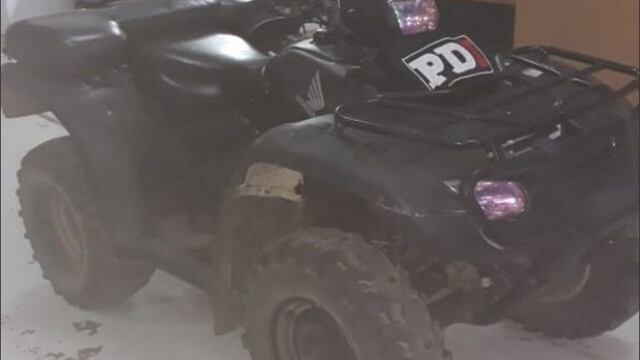 Cuatriciclo robado en Roldán