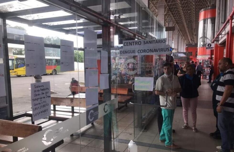 Terminal de ómnibus: extreman las medidas contra el dengue y el coronavirus