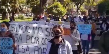 MArcha de la salud en Mendoza\u002E