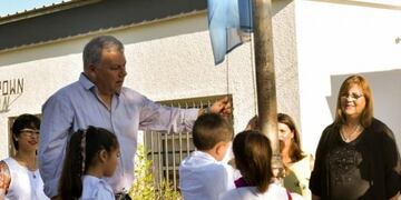 El intendente Gustavo Benedetti estuvo presente el El Fuertecito en el comienzo del ciclo lectivo