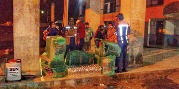 El gobierno paraguayo mandó asistencia a los varados