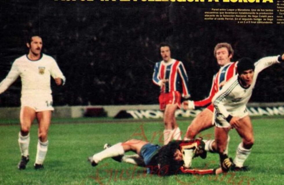 Maradona en Córdoba: sus primeros goles con la Selección mayor