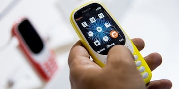 A person tests the new \