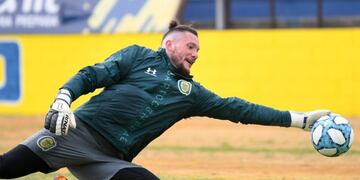 El pergaminense arrancó la pretemporada con sus compañeros luego del receso\u002E (@carcoficial)