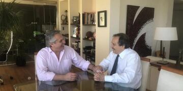 Alberto Fernández con Ricardo Alfonsín\u002E (web)