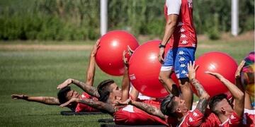 Los futbolistas iniciaron la sexta semana de preparación después del parate\u002E (TyC Sports)