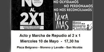 Marcha en repudio al 2x1 en San Nicolu00e1s