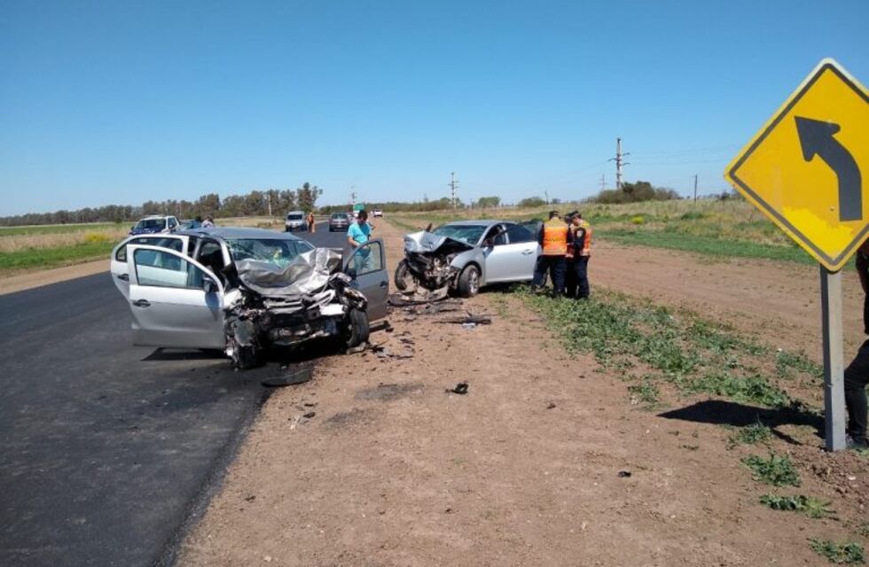 Choque frontal en la ruta 1 tuvo como consecuencia 2 heridos