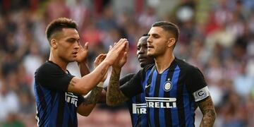 Lautaro Martínez y Mauro Icardi conforman una dupla de ataque que ilusiona al Inter de Italia\u002E
