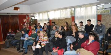 Comerciantes con el Concejo Deliberante de Mina Clavero