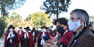 Homenajes a Martín Miguel de Güemes y Macacha Güemes en época de coronavirus (Facebook Gustavo Sáenz)