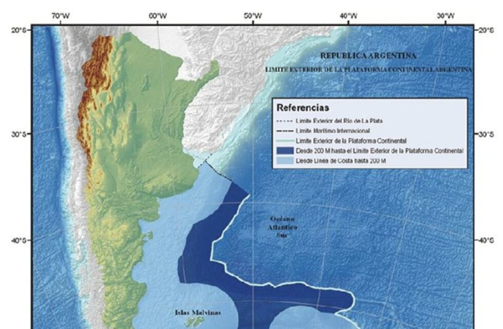 Argentina sumó 1.663 kilómetros cuadrados a su plataforma continental