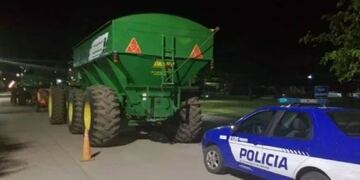 En Buchardo, la Policía logró frustrar un robo de granos valuado en 700 mil pesos\u002E