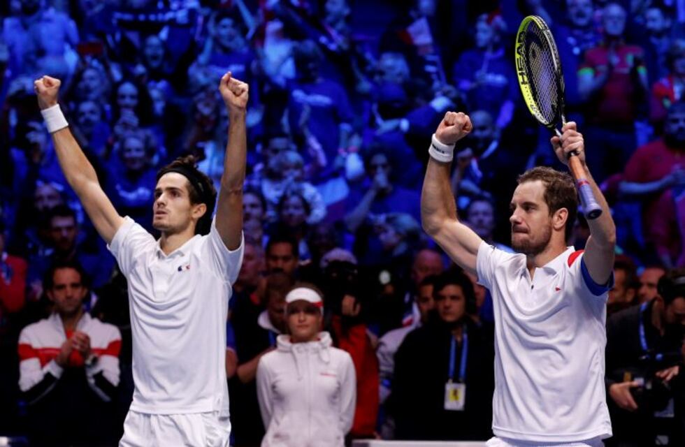 Copa Davis: Francia le ganó el dobles a Bélgica y se puso 2-1 en la final