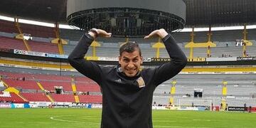 Guzmán en el partido suspendido entre Atlas y Tigres