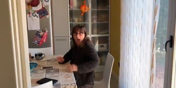 La madre de Ignacio, sorprendida al verlo (Captura)