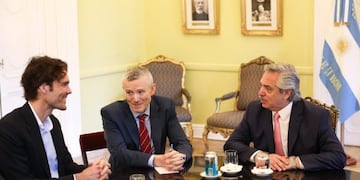 Alberto Fernández se reunió con el director comercial global de Google\u002E (prensa Alberto Fernández)