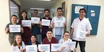 El personal del HRRG lleva adelante una campaña de concientización por el coronavirus