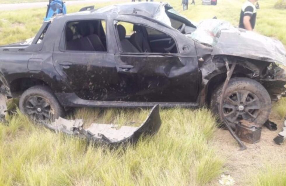 Accidente fatal: una muerta y seis heridos cerca de Nueva Galia