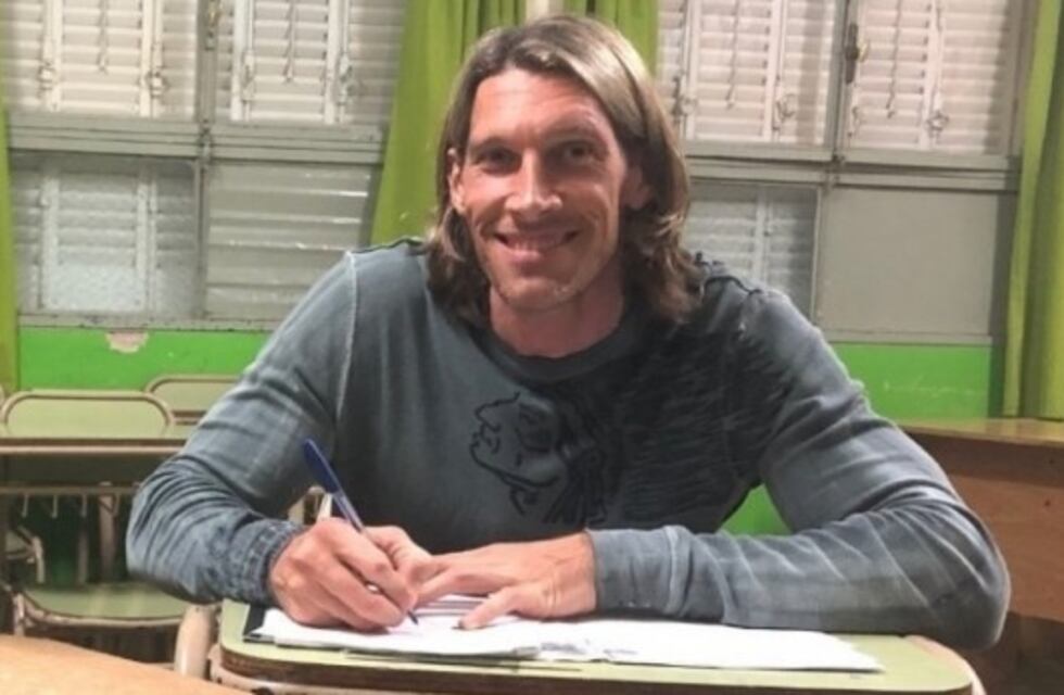 Walter Herrmann volvió a la escuela para terminar quinto año