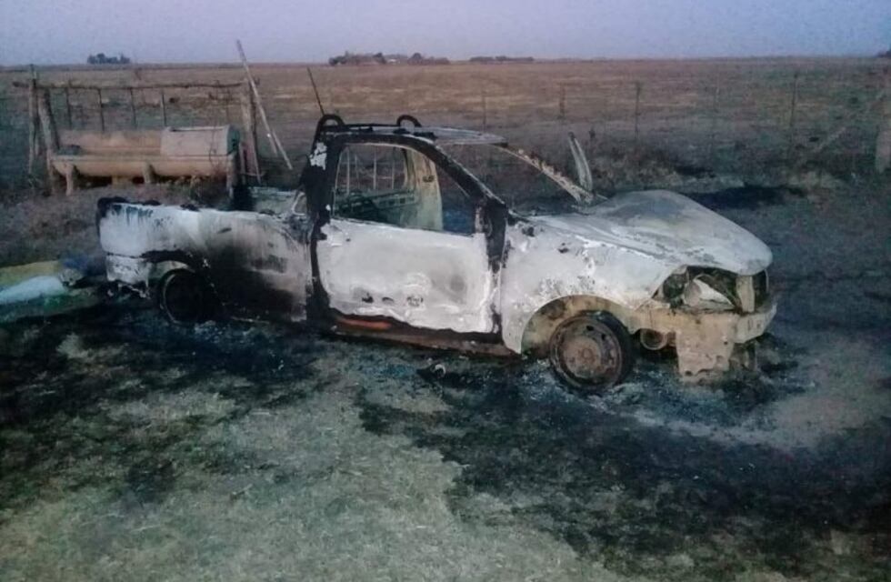 Río Cuarto: lo encuentran muerto, junto a su camioneta incendiada
