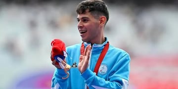 Sexta medalla para Argentina en los Juegos Paralímpicos de París 2024: Alexis Chávez ganó la medalla de bronce en atletismo.