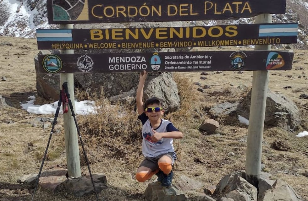 Quién es el súper runner mendocino de 9 años que corrió 27 kilómetros por senderos de montaña