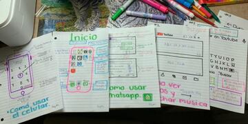 Armó una guía para que su abuela aprenda a usar el celular\u002E (Twitter)