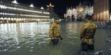 Las fotos más impactantes de la inundación histórica en Venecia\u002E (EFE)