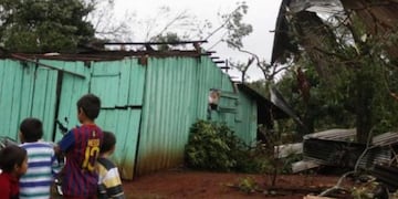 Temporal en Colonia Yapeyú\u002E (Foto: El Territorio)