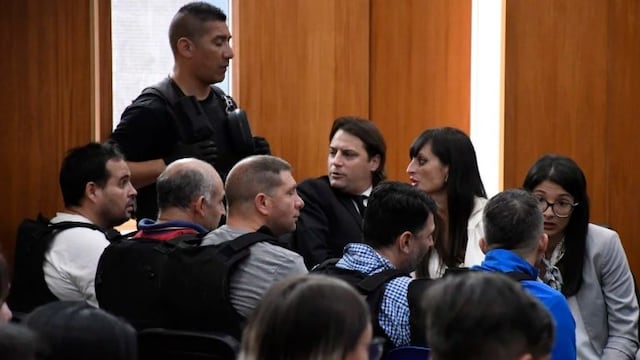 Jorge Benegas (primero desde la izquierda) y Javier Makhat (tercero) habían apelado la resolución de primera instancia\u002E (Juan José García)