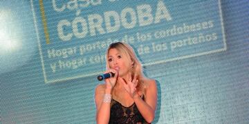 Coki Ramírez, en el exitoso evento desarrollado en la Casa de Córdoba, en Buenos Aires\u002E