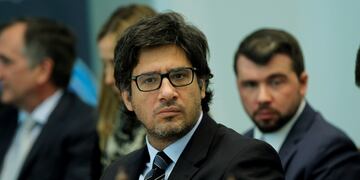MON101. MONTEVIDEO (URUGUAY), 03/06/2016.- El ministro de Justicia y Derechos Humanos de Argentina, Germu00e1n Garavano, asiste a la XXXVIII reuniu00f3n de ministros de Seguridad, Justicia e Interior del Mercosur y Estados Asociados hoy, viernes 3 de junio de 201