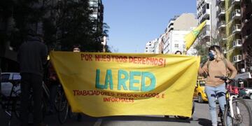 Protesta de Trabajadores y trabajadoras informales y precarizados\u002E