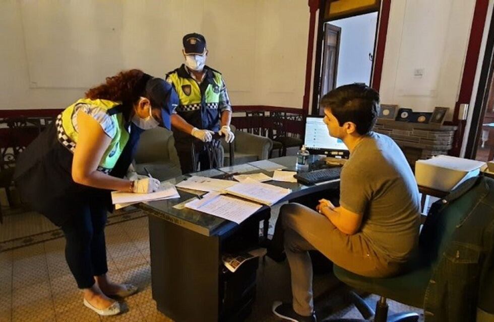 Coronavirus: la Policía inició controles en hoteles