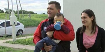 Renzo junto a sus padres\u002E