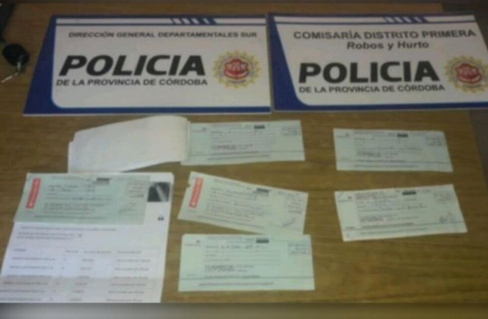 Cinco mendocinos detenidos por estafas con cheques a comerciante de Río Cuarto