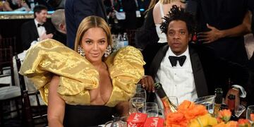 Beverly Hills (United States), 05/01/2020\u002E- A handout photo made available by the Hollywood Foreign Press Association (HFPA) shows Beyonce Knowles-Carter and Jay-Z during the 77th annual Golden Globe Awards ceremony at the Beverly Hilton Hotel, in Beverly Hills, California, USA, 05 January 2020\u002E (Estados Unidos) EFE/EPA/HFPA / HANDOUT ATTENTION EDITORS: IMAGE MAY ONLY BE USED UNALTERED, ONE TIME USE ONLY WITHIN 60 DAYS MANDATORY CREDIT HANDOUT EDITORIAL USE ONLY/NO SALES