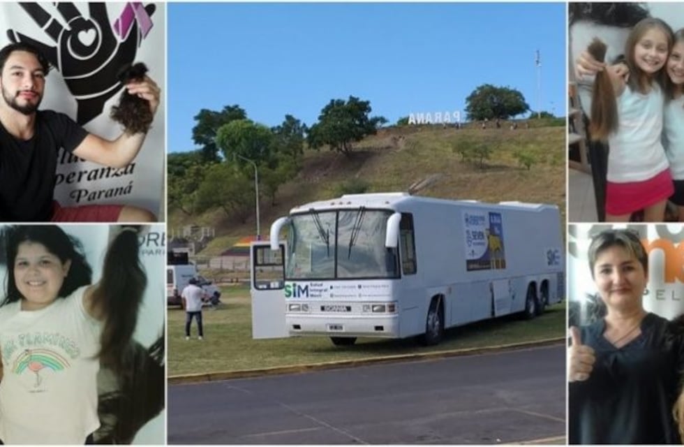 Un colectivo solidario cortará el pelo en Paraná para hacer "Pelucas de esperanza"