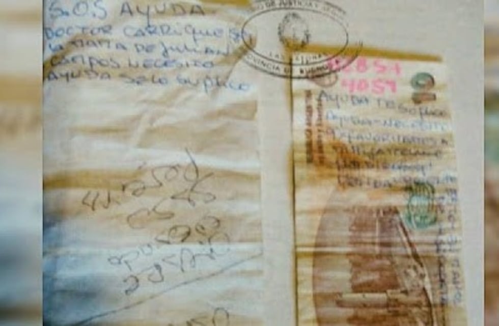 Rescataron a una mujer que sufría violencia de género y logró pedir ayuda en un billete de 10 pesos